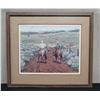 Image 1 : Framed Art "Strung Out" by Artist Kaye York '90, Signed 29" x 25.5"