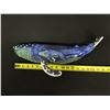 Image 8 : Ceramic Whale w/ Calf Figure Signed by Artist Machado '89, 18"L
