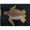 Image 8 : Carved Milo Wood Turtle Figure on Base by Kahaunani Woods 9"L x 4.5"H