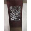 Image 16 : Qty 6 Wooden Chairs: 4 @ 18"x16"x37" & 2 @ 21"x19"x 38"H w/ Asian Theme Upholstered Seat Cushions