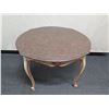 Image 2 : Round Wooden Table w/ Cabriole Legs 41"Dia, 29"H