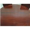 Image 8 : Carved Round Wooden Table w/ 2 Leaf Inserts 44"Dia, 30"H (79" w/ leaves)