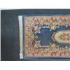 Image 2 : Blue Floral Area Rug w/ Fringe 28" x 58"