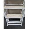 Image 3 : White 4-Tier Shelf 20" x 14" x 28"H