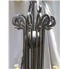 Image 8 : Very Large Wrought Iron Chandelier w/ Candle Lights & Shades 72" Dia, 60"H (Pick Up June 28)