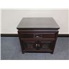 Image 2 : Carved Wooden Cabinet w/  Drawer & 2 Doors  24" x 18" x 23"H