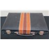 Image 1 : Backgammon Game w/ Striped Case 15" x 21" (open)