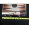 Image 8 : Backgammon Game w/ Striped Case 15" x 21" (open)