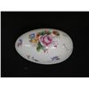 Image 2 : Porcelain Egg Shape Trinket Box Floral Rose Design 6" x 3.5" x 3.5"H