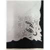 Image 14 : Embroidered Linen Tablecloth 107" x 64" w/ 12 Matching Placemats 18" x 18"