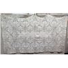 Image 2 : Embroidered Linen Tablecloth 107" x 64" w/ 12 Matching Placemats 18" x 18"