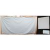 Image 1 : White Tablecloth w/ Embroidered Corners & 8 Matching Placemats 19" x 18"