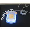 Image 1 : Cicena Roxanne Blue Fluorescent Tube Light Clear Touchtone Telephone 8" x 11"