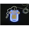 Image 2 : Cicena Roxanne Blue Fluorescent Tube Light Clear Touchtone Telephone 8" x 11"