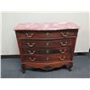 Image 2 : Carved Dresser w/ 4 Drawers & Stone Top 48" x 21" x 44"H