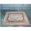 Image 2 : Very Large Finely Woven Area Rug w/ Cranes & Asian Motif 117" x 92"