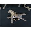 Image 2 : Qty 3 Metal Horse Figurines & Box, Misc Sizes