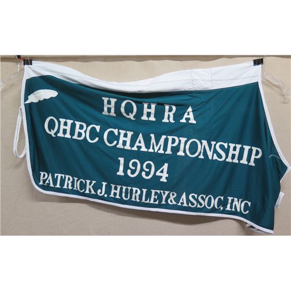 HQHRA QHBC Championship 1994 Horse Turnout Blanket 68" x 68"