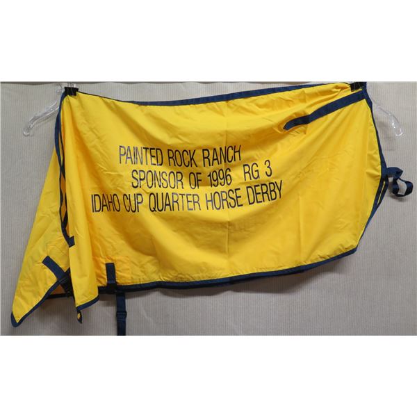Painted Rock Ranch Idaho Cup 1996 Horse Turnout Blanket 68" x 68"