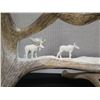 Image 2 : Carved Wildlife Scene in Antler Marked MN 2011, Kekau Love Judy 28"L x 20"H