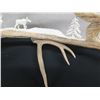 Image 3 : Carved Wildlife Scene in Antler Marked MN 2011, Kekau Love Judy 28"L x 20"H
