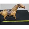 Image 8 : Saddled Horse Figurine, Hollow w/ Leather-Like Surface 25" x 5" x 20"H