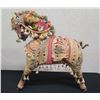 Image 1 : Fabric Patchwork Embroidered Horse 24" x 6" x 23"H