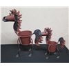 Image 1 : Qty 2 Horse Garden Décor Planters 7"Dia, 22"H & 4.5"Dia, 14"H
