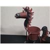 Image 2 : Qty 2 Horse Garden Décor Planters 7"Dia, 22"H & 4.5"Dia, 14"H