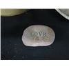Image 2 : Metal Horse Motif Waste Can, LOVE Stone & Woven Basket, Misc Sizes