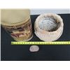 Image 8 : Metal Horse Motif Waste Can, LOVE Stone & Woven Basket, Misc Sizes