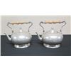 Image 1 : Qty 2 Pewter Teapots Handcrafted in Italy w/ Wooden Handle & Lid 6"Dia, 5"H