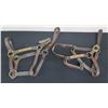 Image 1 : Qty 2 Leather Horse Halters: Take You On & Classic Canyon w/ Lineage