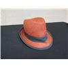Image 2 : St. John A426101 Woven Dark Brown Fedora Hat New w/ Tags 6" Inside Width, 11"L