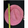 Image 8 : Peter Grimm Woven Pink Wide Brim Straw Hat 6.5" Inside Width, 16"L