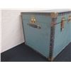 Image 8 : Overpond Plywood Foundation Steamer Trunk w/ Metal Hardware 36" x 20" x 19"H