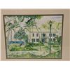 Image 2 : Hulihe`e Palace Watercolor Print by Patricia H. Sage, Hand-Signed, Framed 21" x 18"