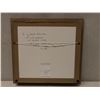Image 8 : Framed Feather Artwork w/ White Cording & Inscription, Gifted to Abigail Kawananakoa 21" x 20"