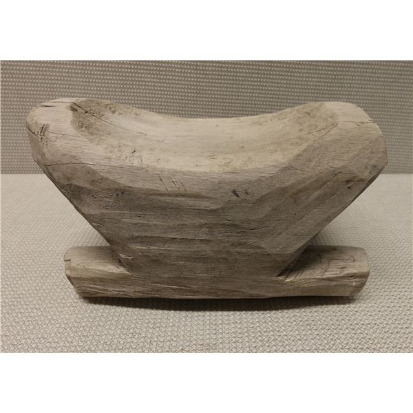 Carved Wooden Seat 14" x 9" x 9"H