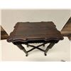 Image 2 : Carved Wooden Side Table 17" x 10" x 24"H