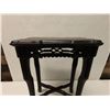 Image 8 : Carved Wooden Side Table 17" x 10" x 24"H