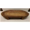 Image 1 : Oval Wooden Footed Luau Pig Board 31" x 17" x 4"H