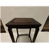 Image 2 : Carved Wooden Side Table 14" x 11.5" x 21.5"H