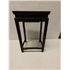 Image 8 : Carved Wooden Side Table 14" x 11.5" x 21.5"H