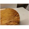 Image 8 : Oval Mango Wood Luau Pig Board by John Pascual 2014 Hauula, HI  36" x 34" x 3"H