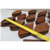 Image 17 : Grouping of Footed Wooden Bowls & Triangular Plates, Misc Sizes