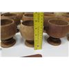 Image 21 : Grouping of Footed Wooden Bowls & Triangular Plates, Misc Sizes