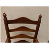 Image 2 : Wooden Armchair w/ Ladder Back & Woven Seat 22" x 15" x 37"H (damaged seat)