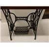 Image 2 : Wooden Table w/ Singer Sewing Machine Base, Foot Pedal 37" x 17" x 29"H