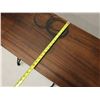 Image 8 : Wooden Table w/ Singer Sewing Machine Base, Foot Pedal 37" x 17" x 29"H